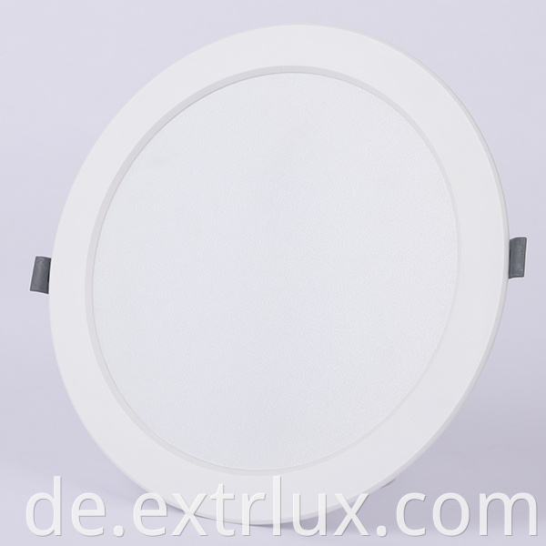 Plastics Recessed Round Downlight Front